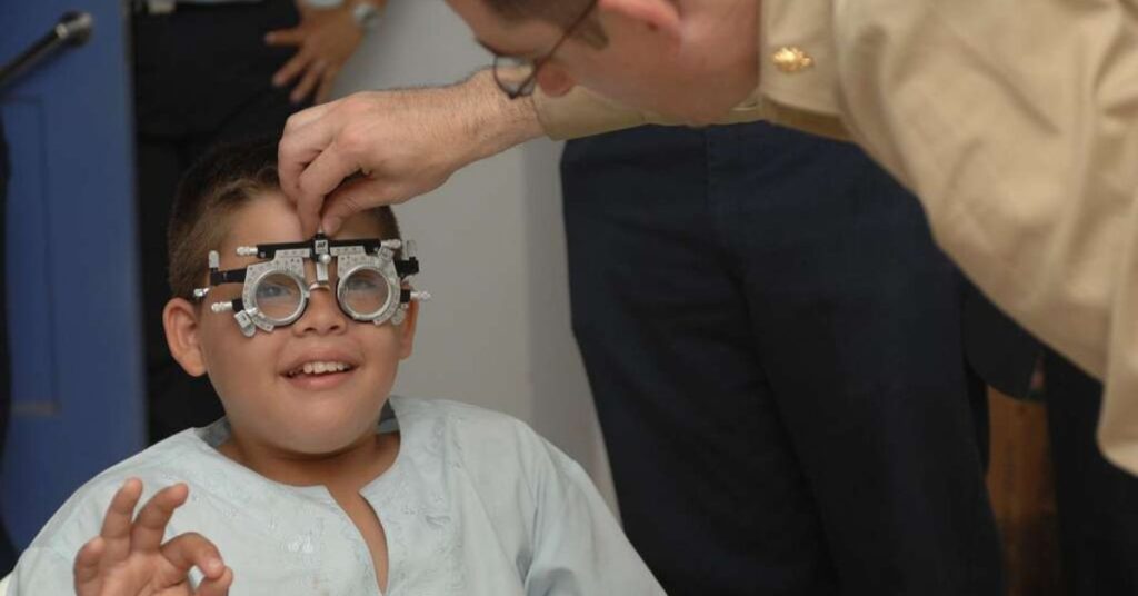 When should children get their first eye test