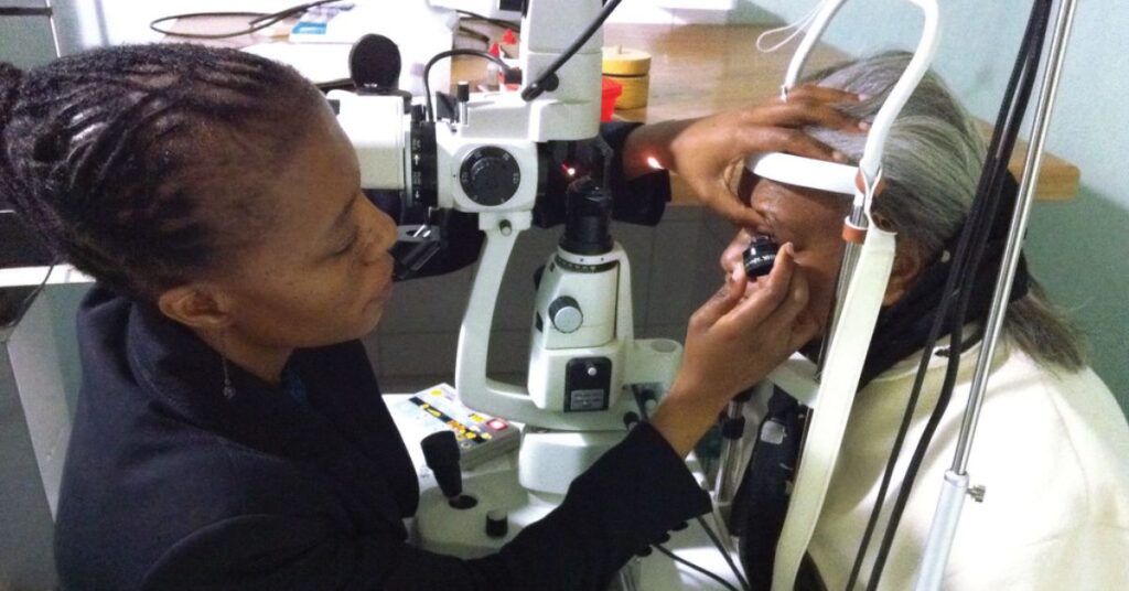 Why is regular eye examination important for diabetics