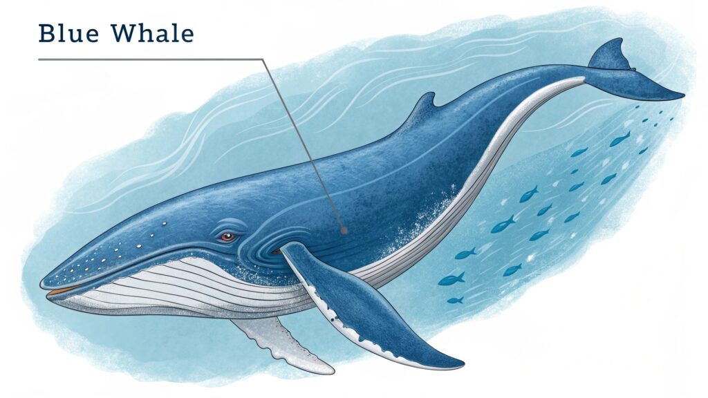 blue whale penus